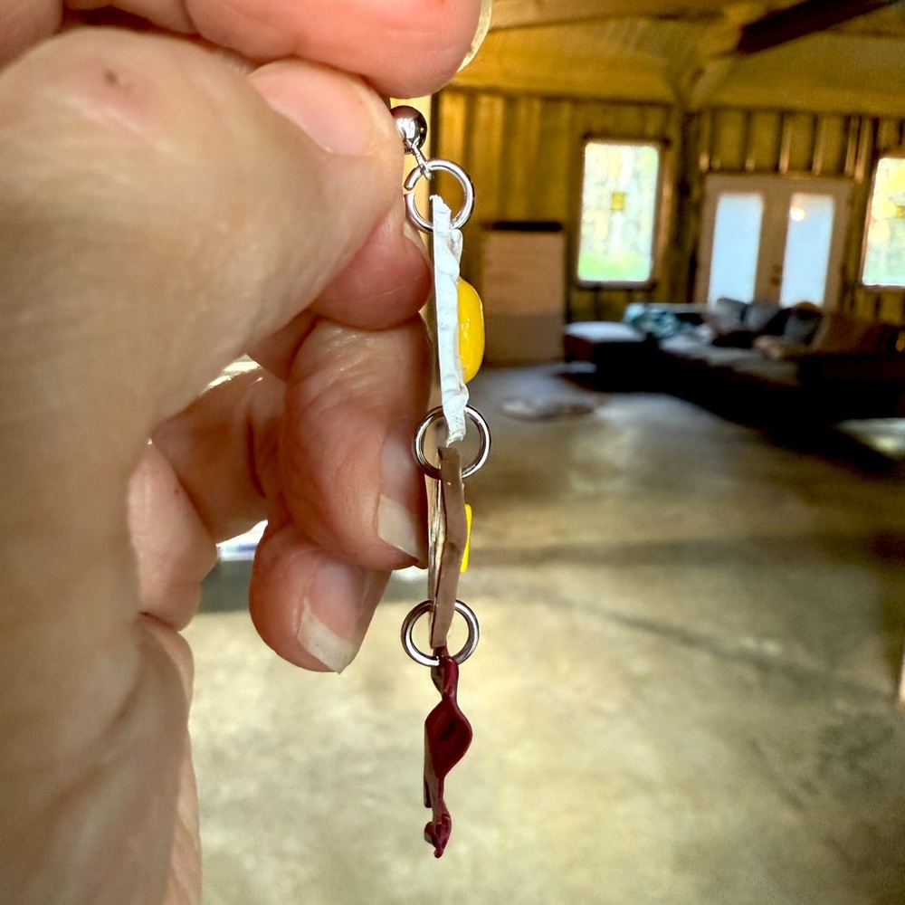 Handmade breakfast earrings - Picture 4 of 4